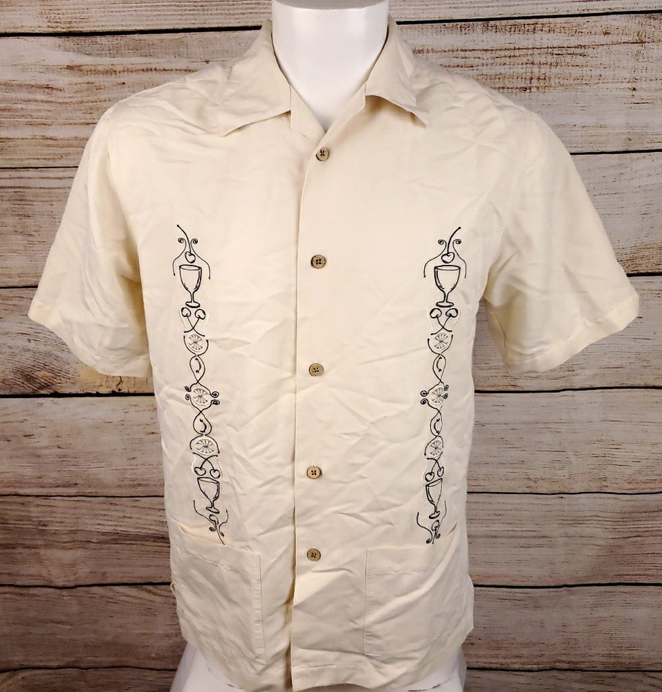 Cubavera Embroidered Shirt Small